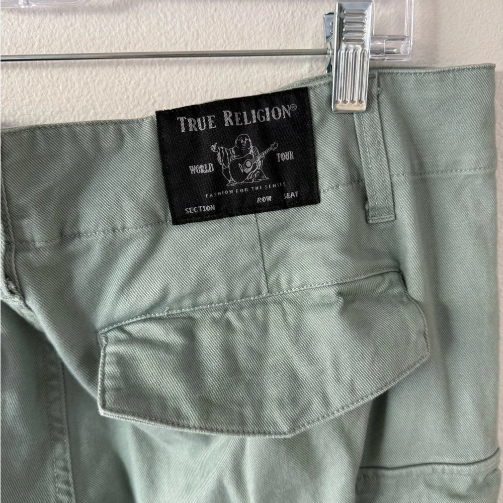 True Religion Men's Cargo Pants - Light Green